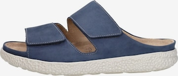 Pantoufle 'Groove Natural' Hartjes en bleu : devant