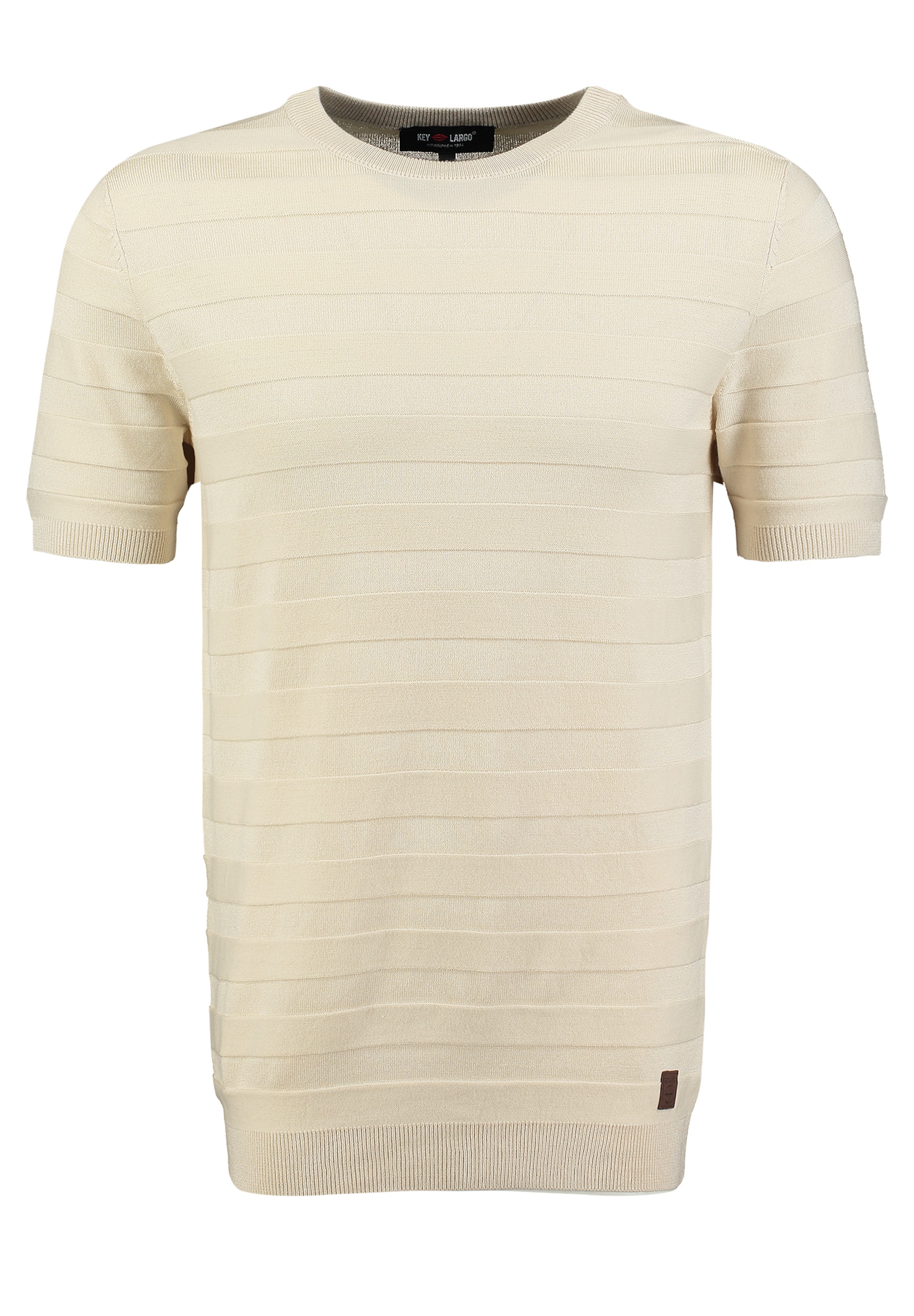 Key Largo T-shirt 'DOCK' i beige: framsida