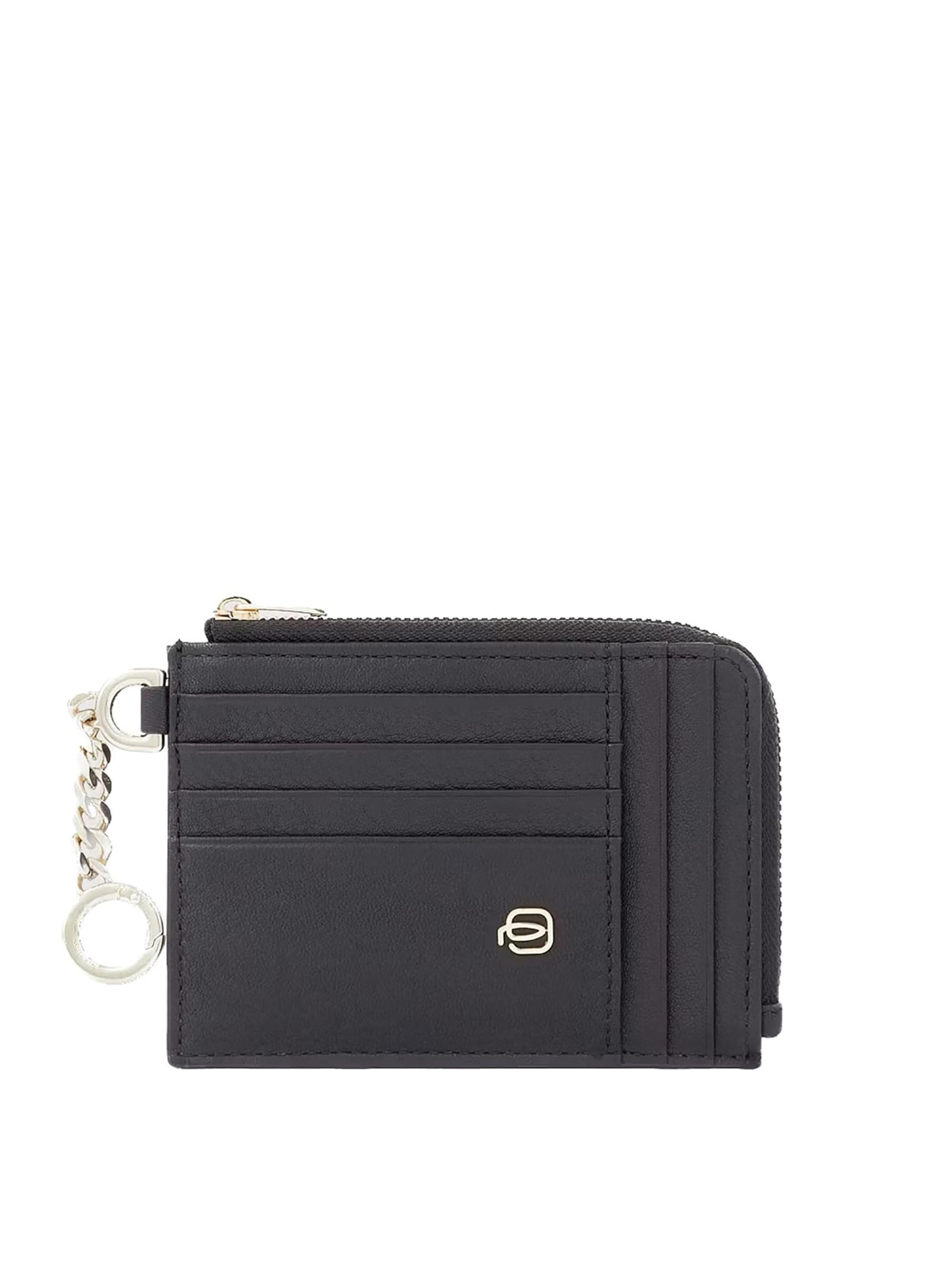 Piquadro Portemonnaie‌‌‌‌‌‌‌‌ in Schwarz: Vorderseite