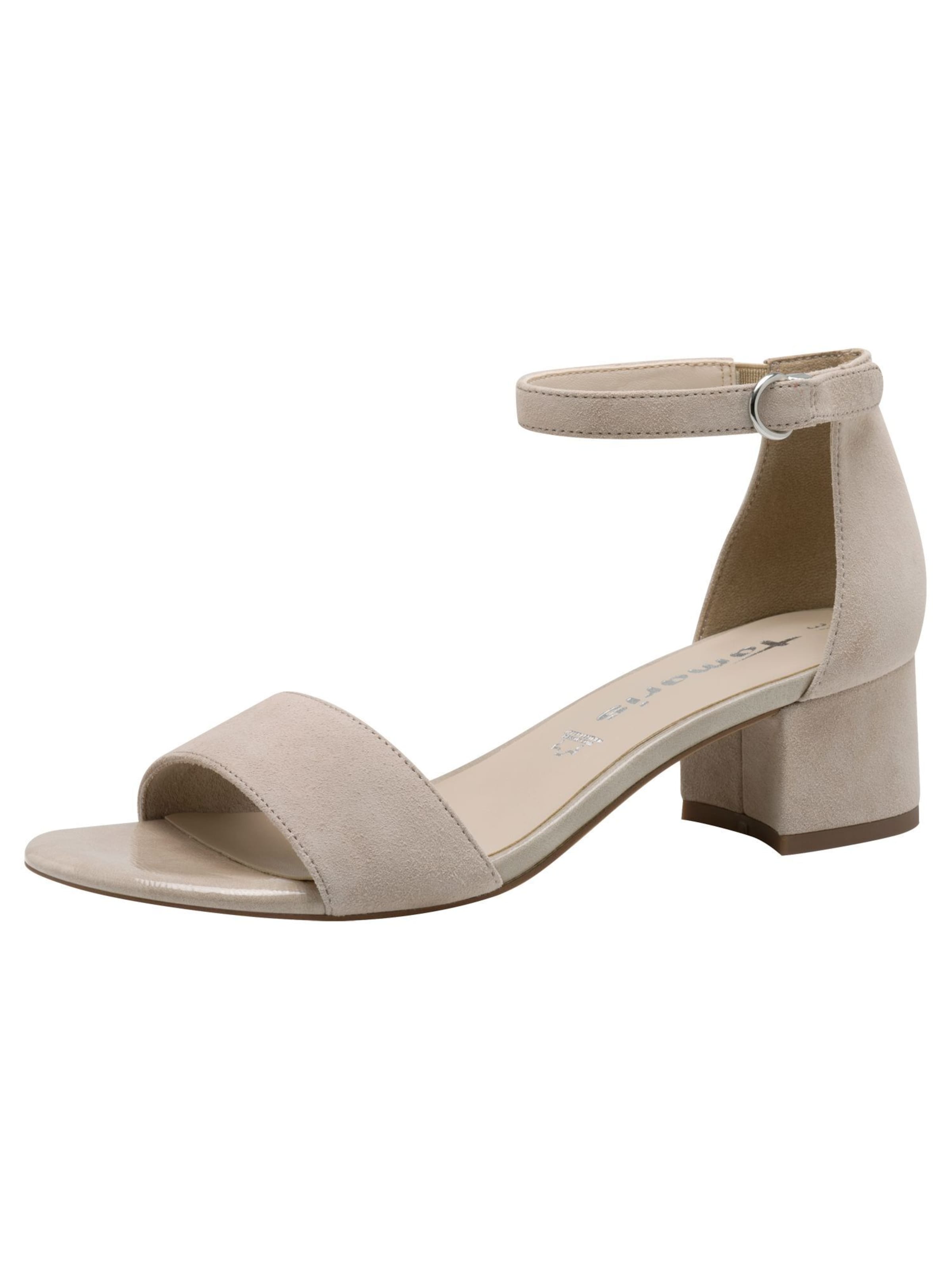 Tamaris Sandalen met riem in Beige: voorkant