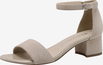 Tamaris Strap sandal in Beige: front