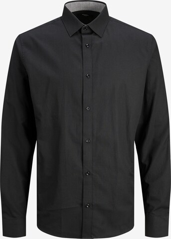 JACK & JONES Button Up Shirt 'Belfast' in Black: front