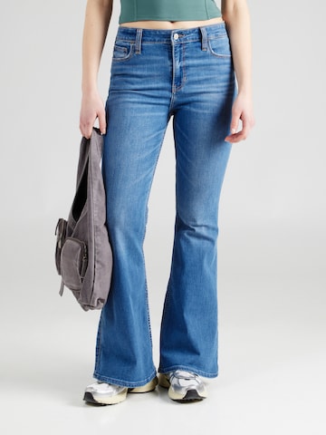 HOLLISTER Flared Jeans in Blauw: voorkant