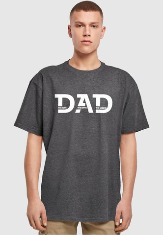 Merchcode Shirt 'Fathers Day - The Man, The Myth, The Legend' in Grey: front