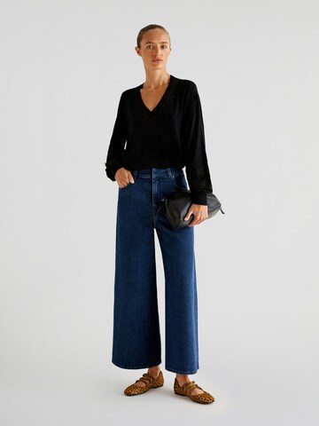 Scalpers Wide leg Jeans in Blue: front