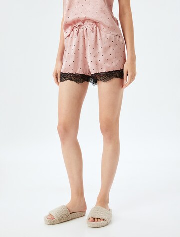 Koton Pajama Pants in Pink: front