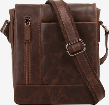 X-ZONE Crossbody Bag in Brown: front