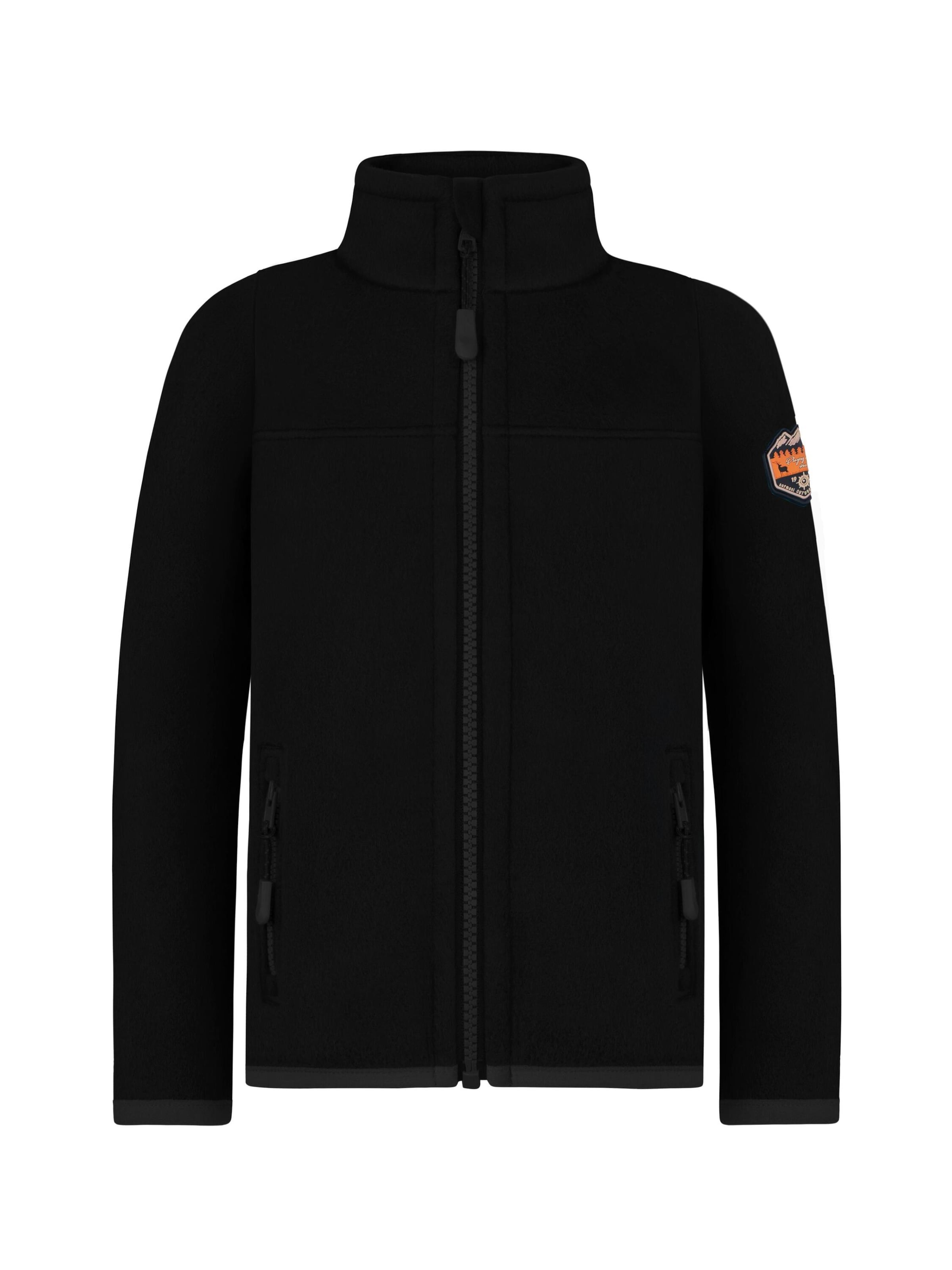 normani Fleecejacke „Venetie“ in Schwarz: Vorderseite