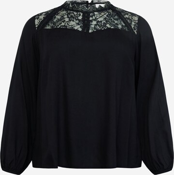 ONLY Carmakoma Blouse 'Beatryce' in Zwart: voorkant