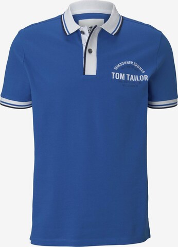 TOM TAILOR Poloshirt in Blau: predná strana