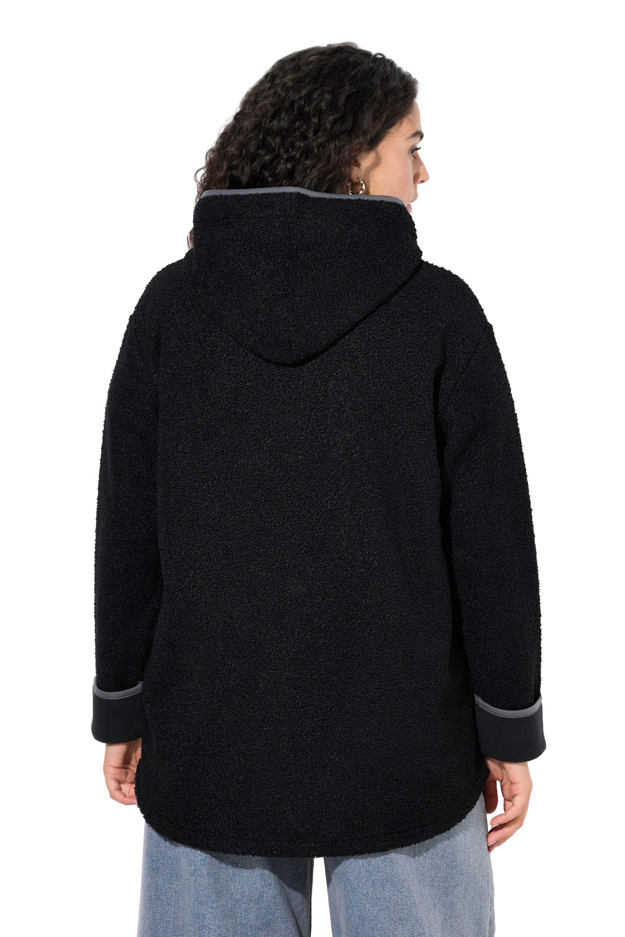 Ulla Popken Sweat jacket in Black