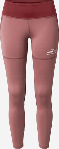 Skinny Pantaloni sportivi di THE NORTH FACE in rosso: frontale