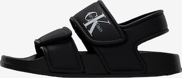 Calvin Klein Jeans Avonaiset kengät 'NICO' värissä musta: etupuoli