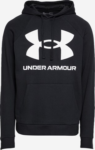 UNDER ARMOUR Sportovní mikina 'Rival' – černá: přední strana