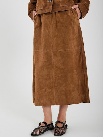 NORR Nederdel ' Shelby ' i brun