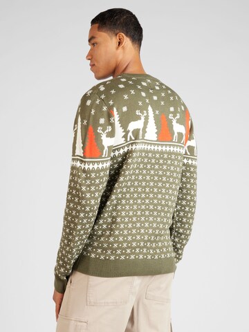 Pull-over 'X-MAS DEER' Denim Project en vert