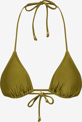 LSCN by LASCANA - Triángulo Top de bikini en verde: frente