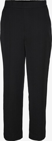VERO MODA Regular Trousers with creases 'Svala' in Black: front