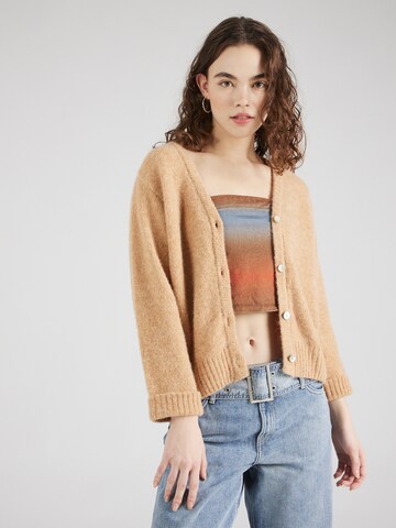 Cardigan 'EAST' AMERICAN VINTAGE en beige : devant