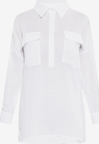 usha WHITE LABEL Blouse in Wit: voorkant