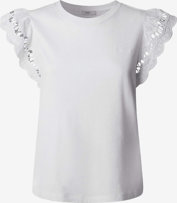 T-shirt 'Vic' Pepe Jeans en blanc : devant