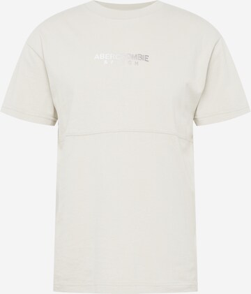 Abercrombie & Fitch Тениска в сиво: отпред
