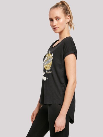 F4NT4STIC Shirt 'Looney Tunes Wile E Coyote Rocket Board Cartoon' in Black