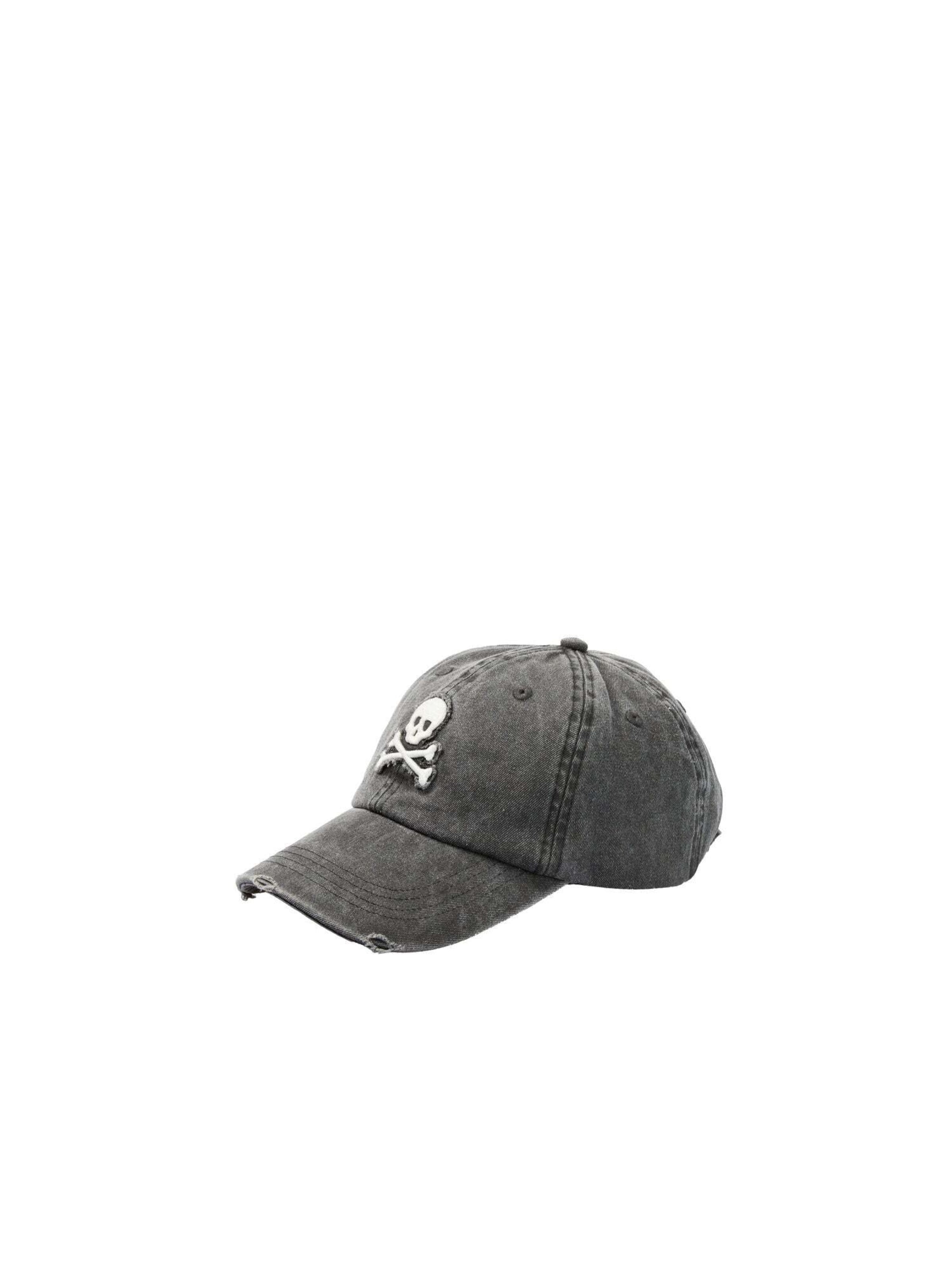 Cappello da baseball 'Capo' di Scalpers in grigio: frontale