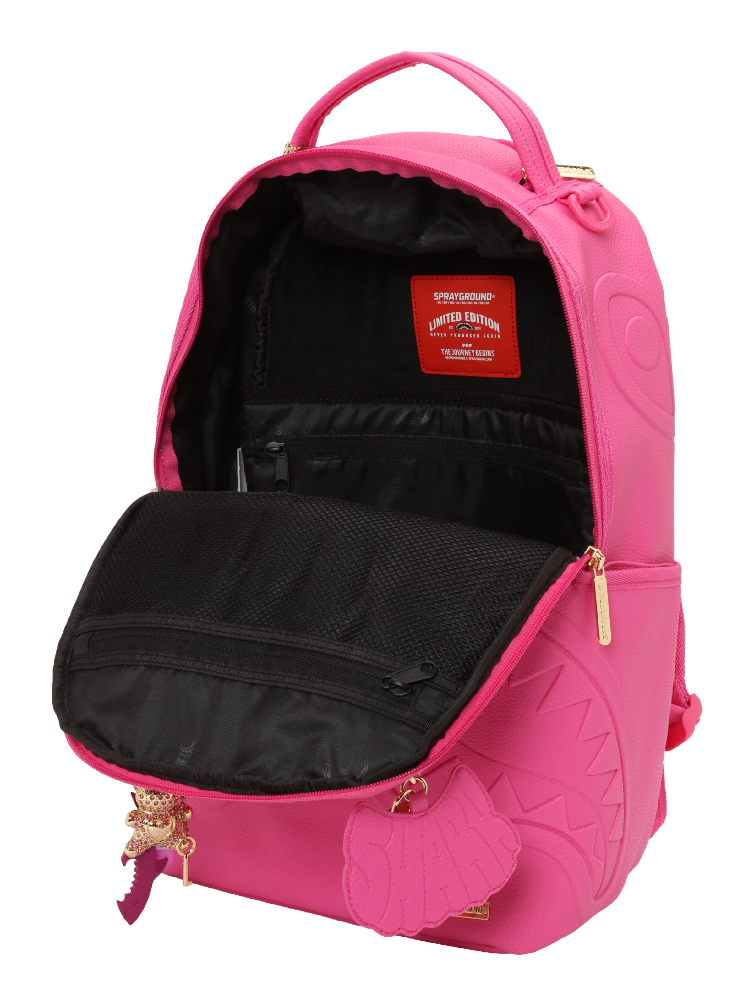 Sprayground Backpack 'SHARK ATTACK' in Pink