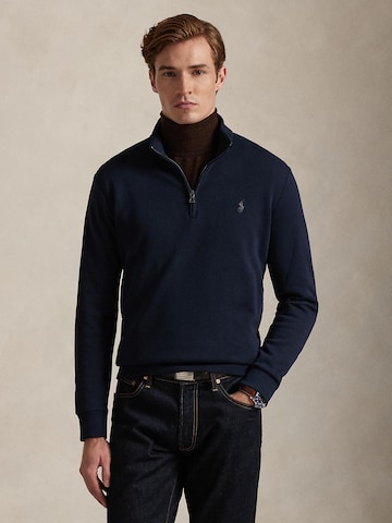 Pulover de la Polo Ralph Lauren pe albastru: față