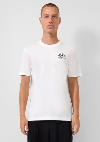 QS Shirt in Beige: voorkant