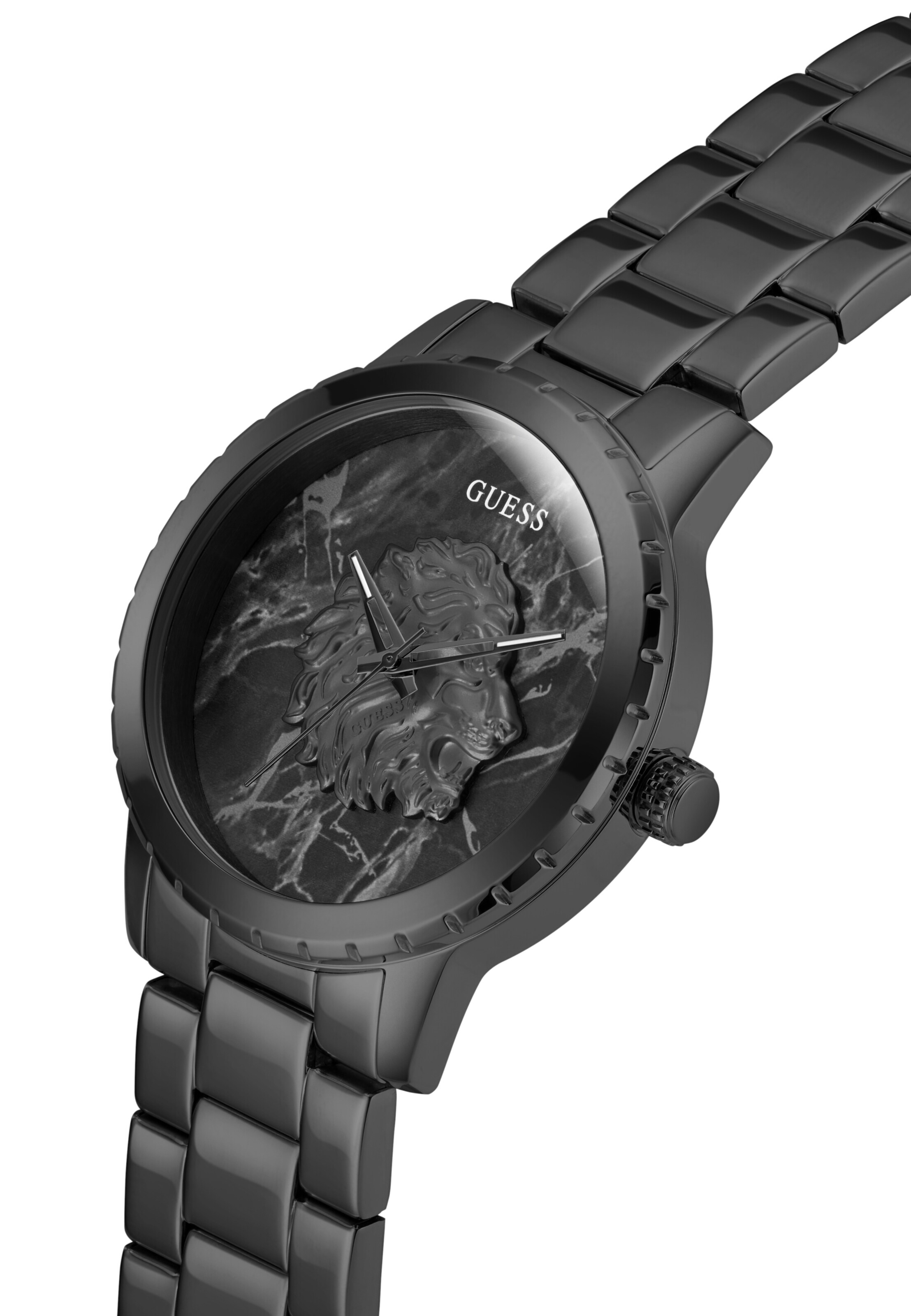 GUESS Analoguhr 'MONARCH' in Schwarz