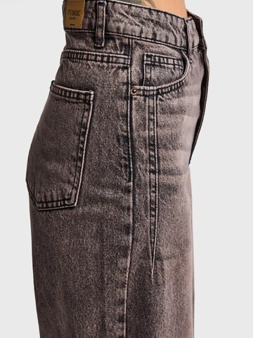 IT'S BASIC Wide leg Jeans 'Olea Wide High Rise Jeans' in Brown