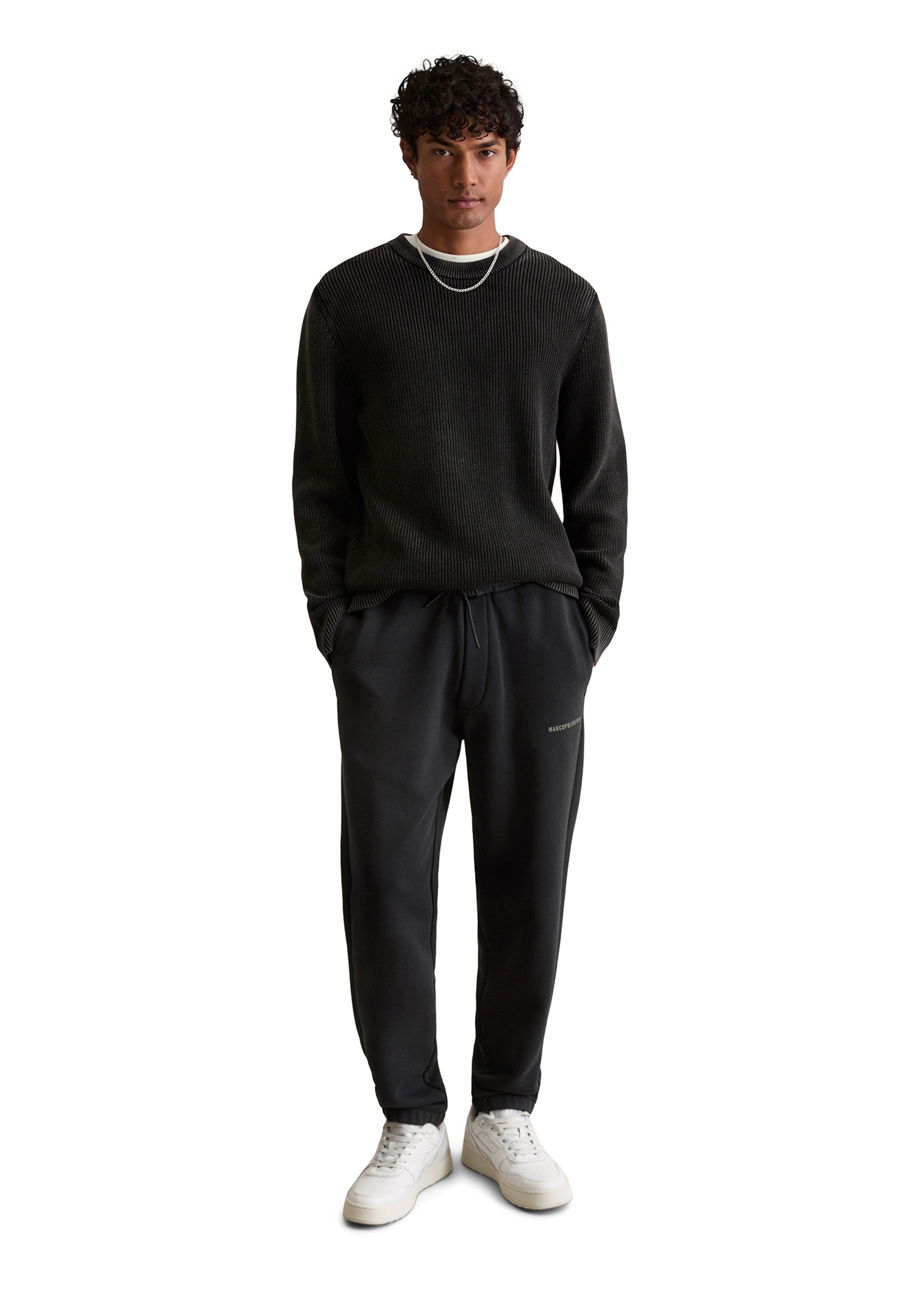 Marc O'Polo DENIM Tapered Hose in Schwarz