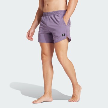 ADIDAS SPORTSWEAR Athletic Swim Trunks in Purple: front