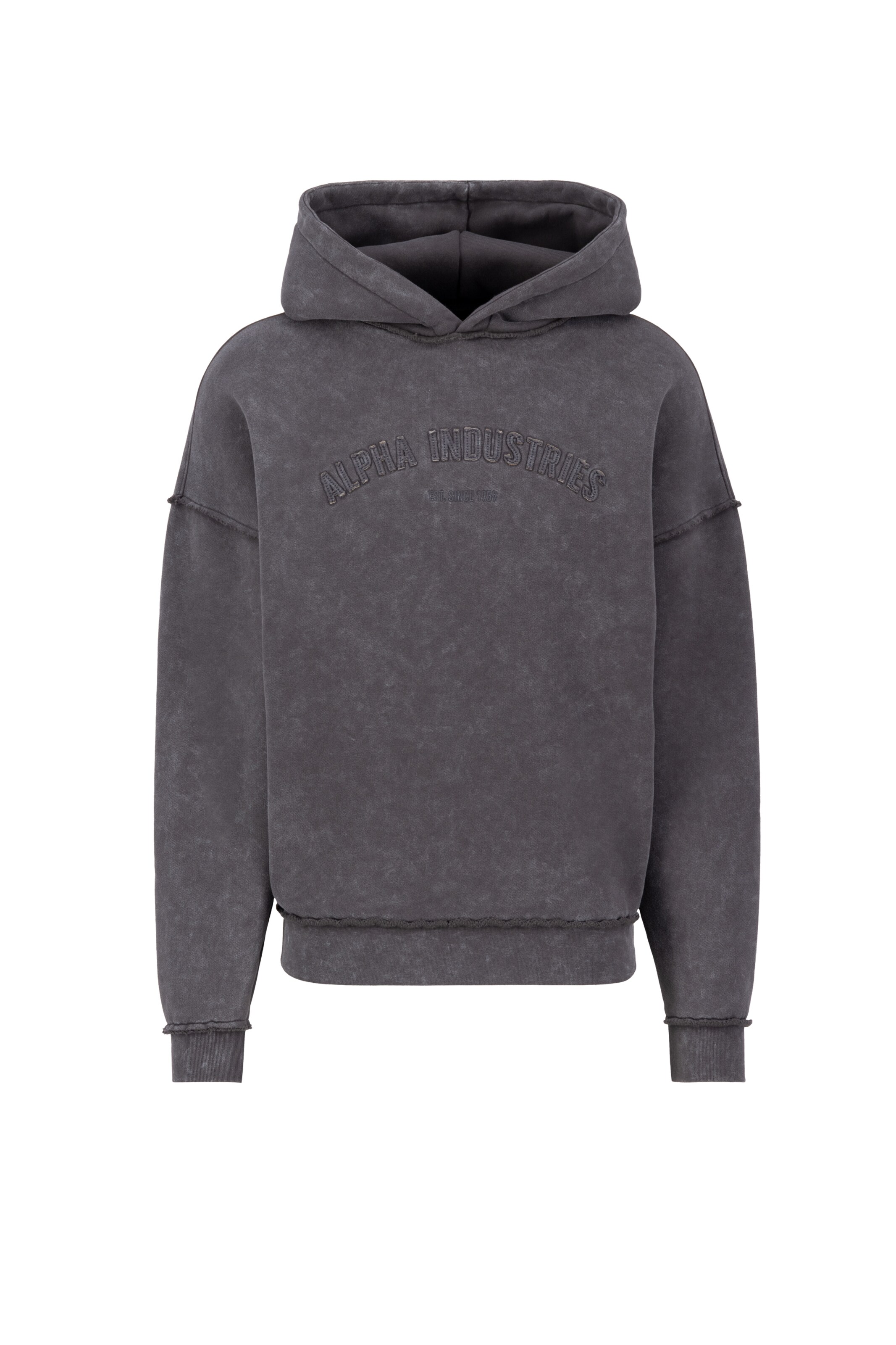 ALPHA INDUSTRIES Mikina - Sivá: predná strana