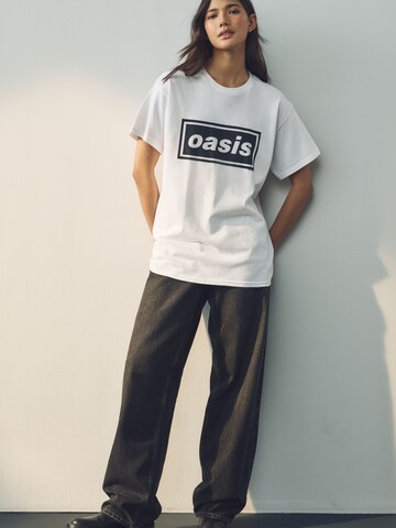 Next Shirt 'Oasis Band' in White