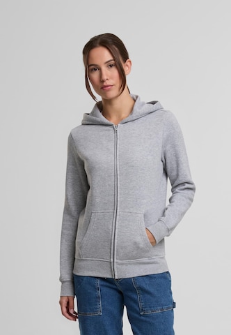 Urban Classics Sweatvest 'Essential' in Grijs: voorkant