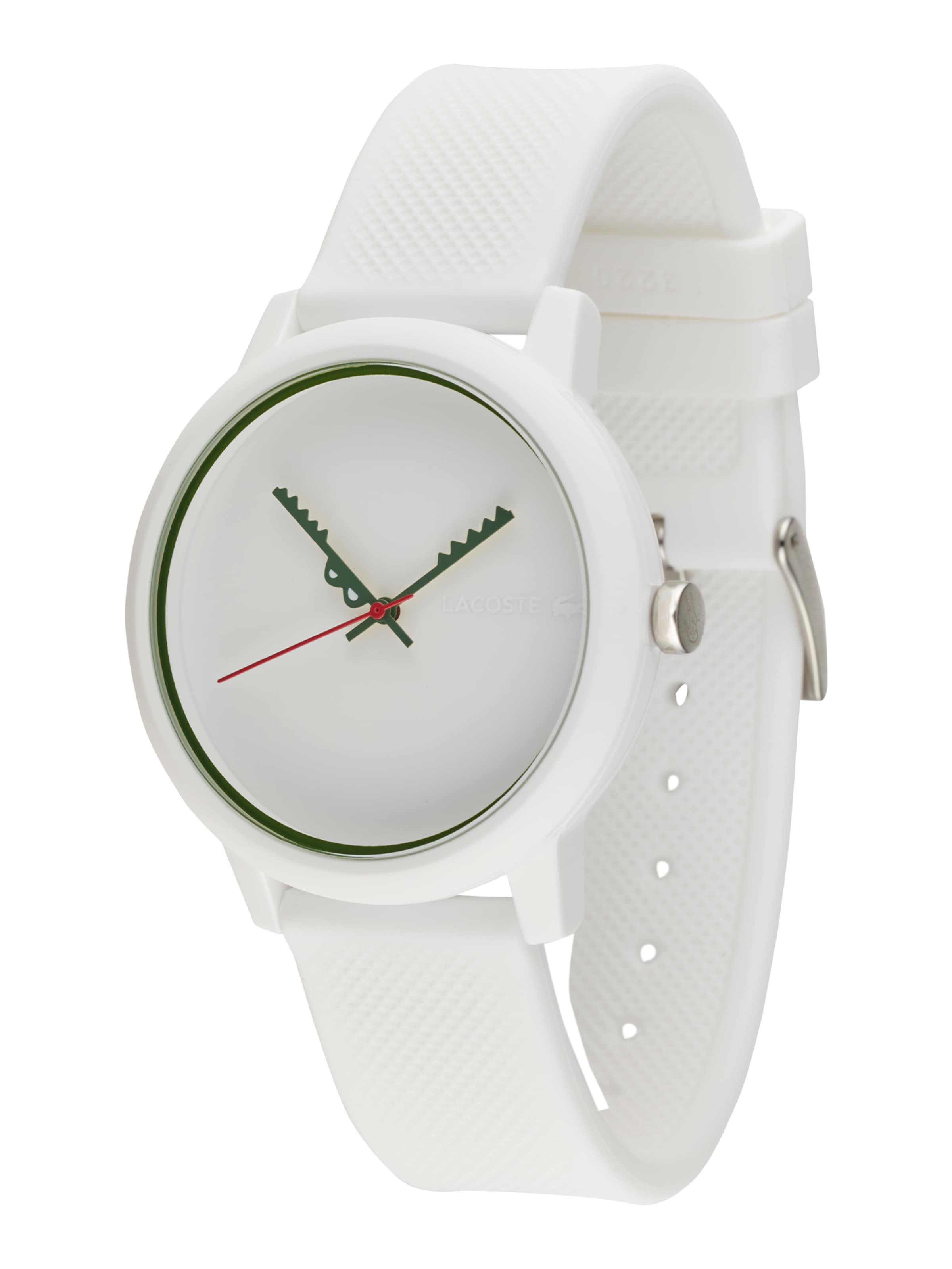 LACOSTE - Reloj analógico en blanco: frente