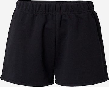 GCDSregular Hlače 'TI AMO' - crna boja: prednji dio