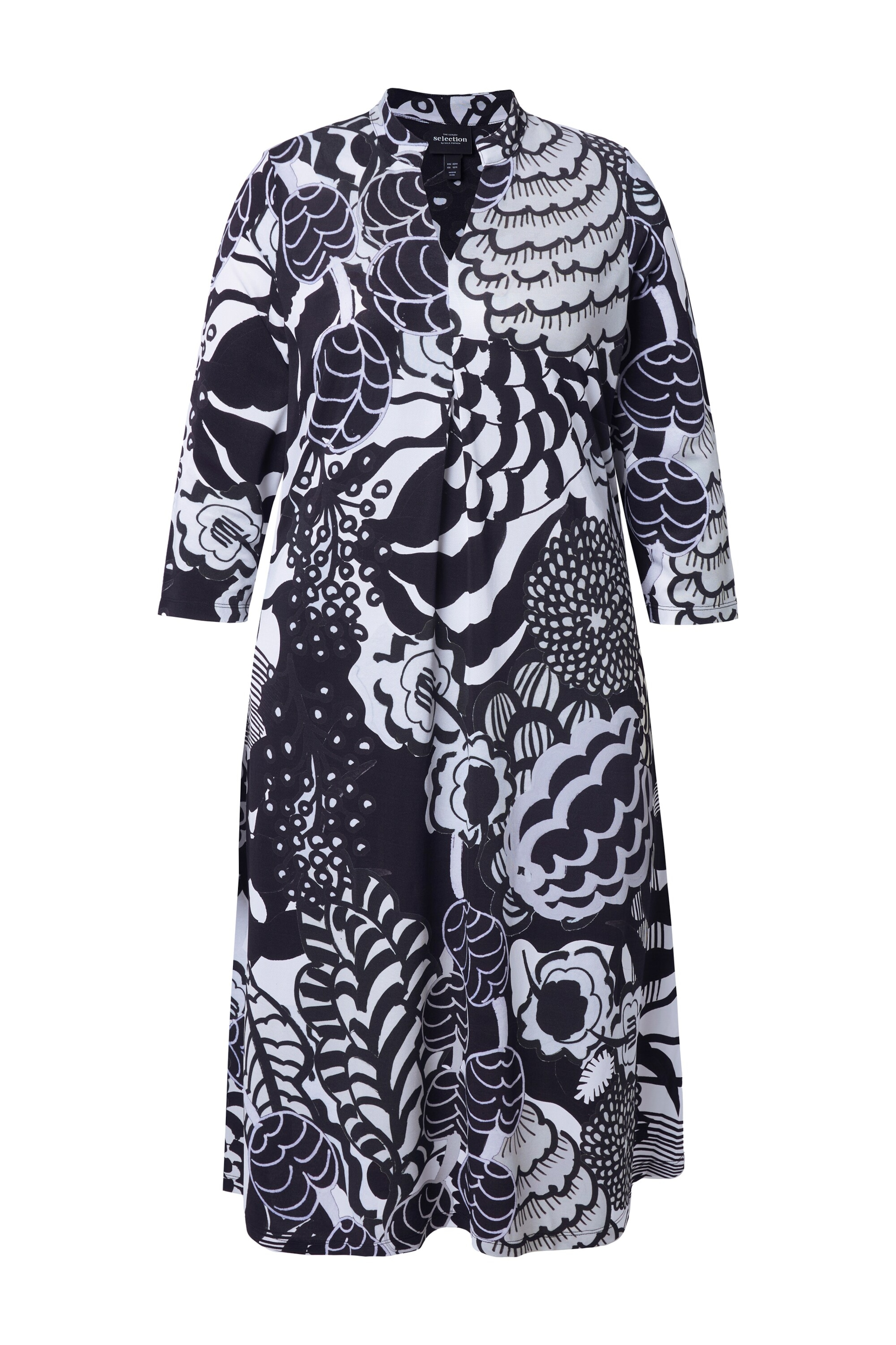 Ulla Popken Kleid in Schwarz: Vorderseite