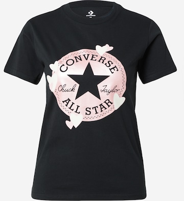 melns CONVERSE T-Krekls: no priekšpuses