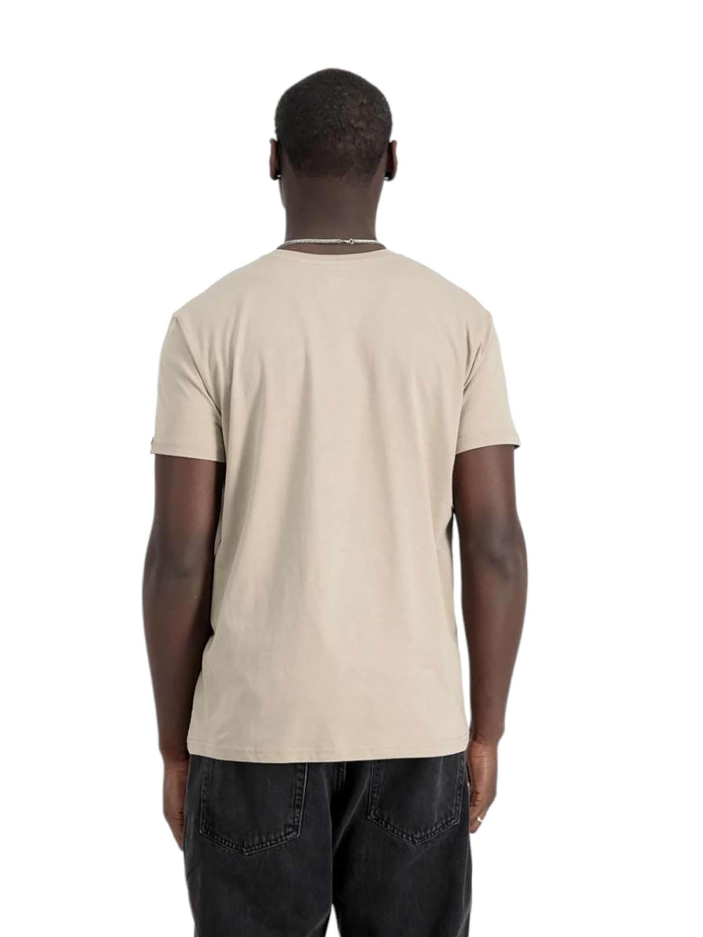 Tricou 'Carbon' de la ALPHA INDUSTRIES pe bej