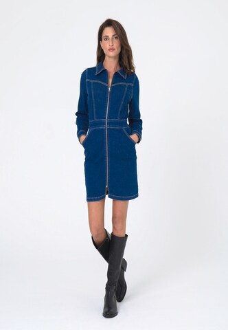 FRESHLIONS Freizeitkleid 'Carla' in Blau