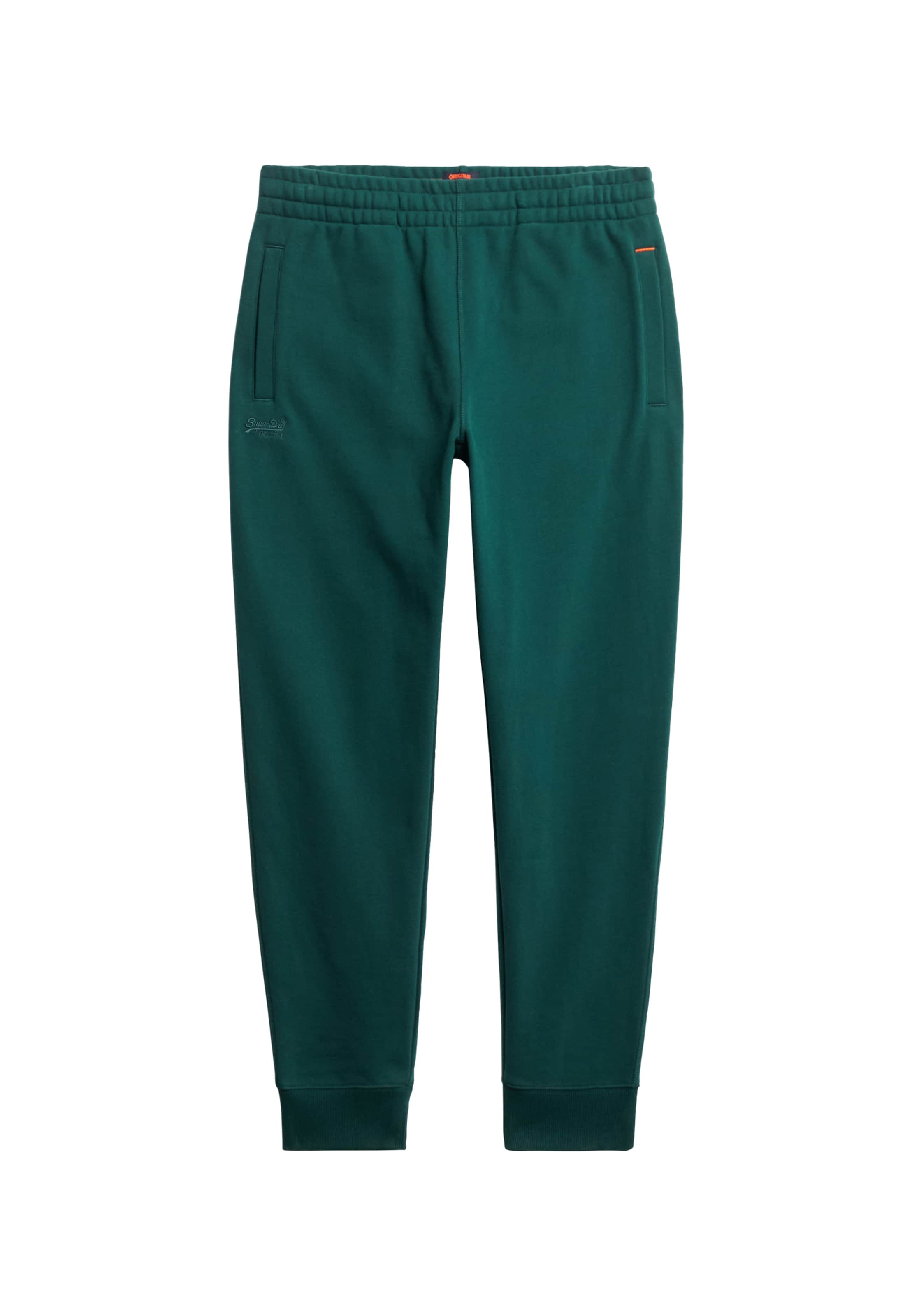 Superdry Broek 'Essential' in Groen: voorkant
