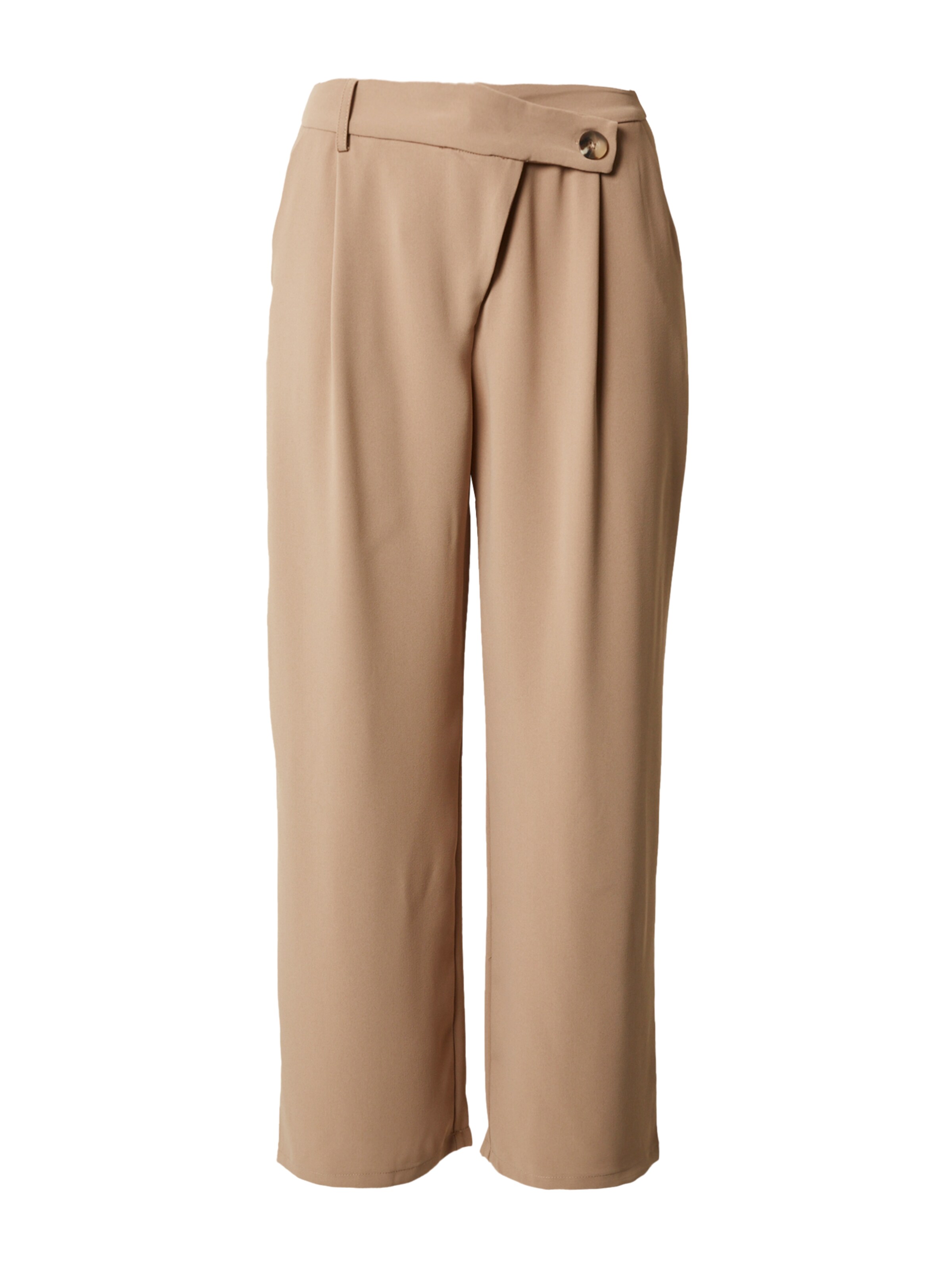 ABOUT YOU Loose fit Pleat-Front Pants in Beige: front