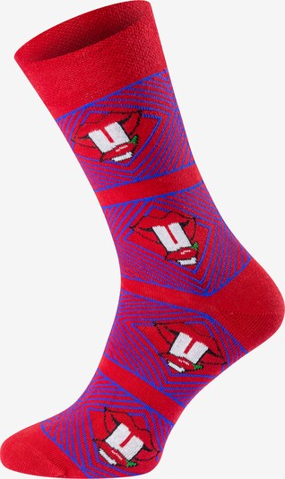 Chili Lifestyle Freizeitsocken ' Banderole Leisure Socks ' in rot, Produktansicht