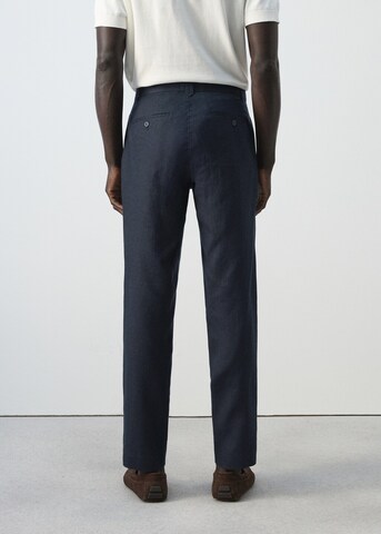MANGO MAN Regular Hose 'Oyster' in Blau