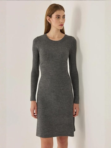 Hiccup Kleid in Grau: Vorderseite