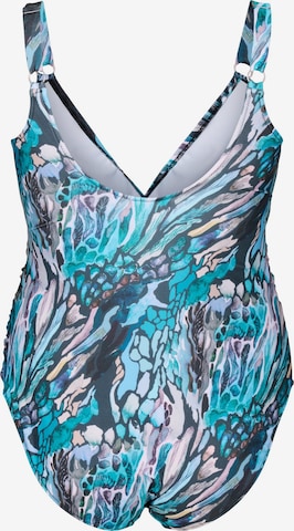 Swim by Zizzi Badeanzug 'Smikka' in Blau